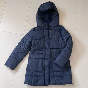 Navy J Crew Girls Puffer Jacket - sz 10